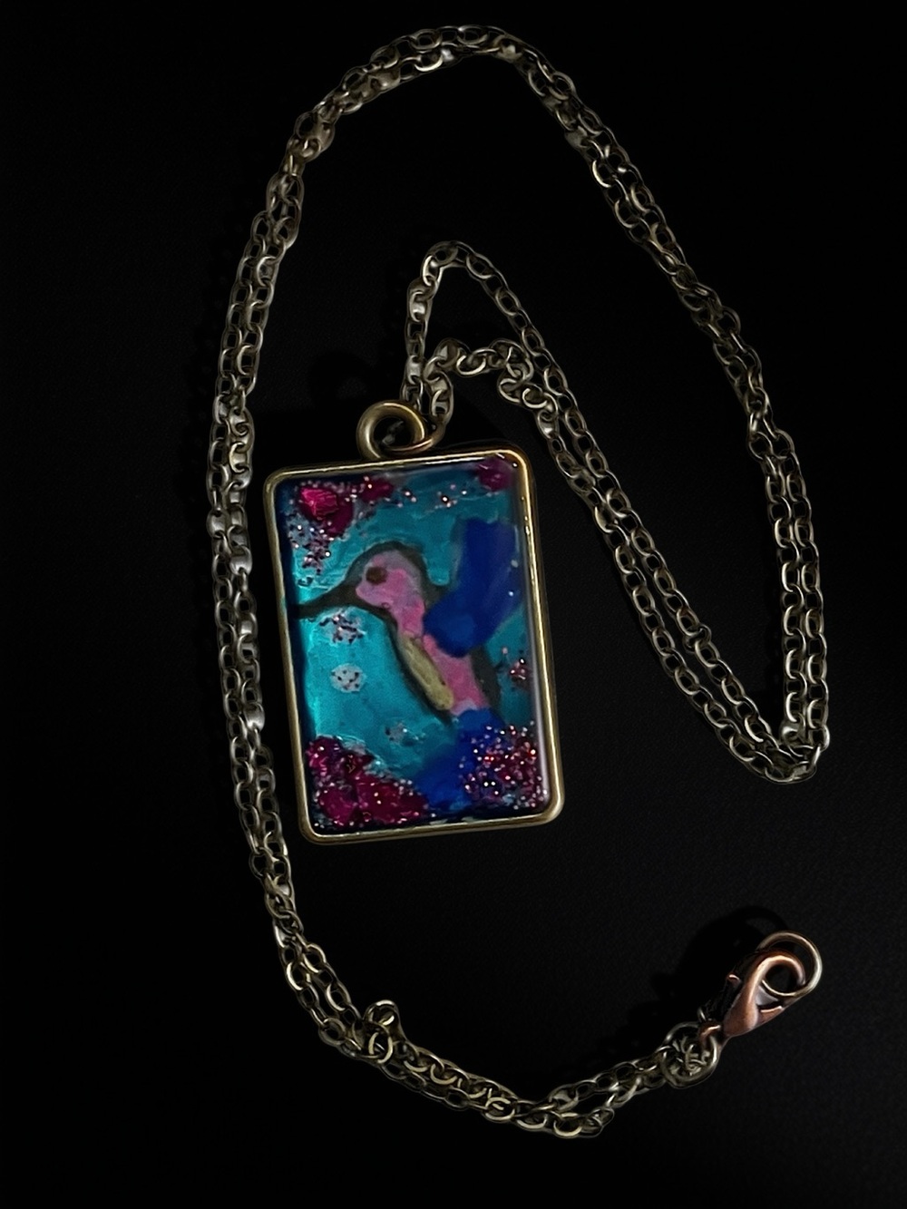 Hummingbird necklace-